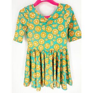 Dotdotsmile Girls Dress Size 2T Orange Fruit Print New With Tags